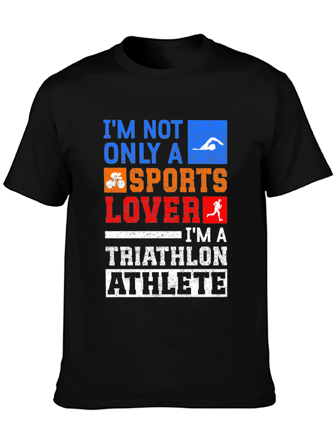 Triathlon Athlete T-Shirt - Sports Lover Design