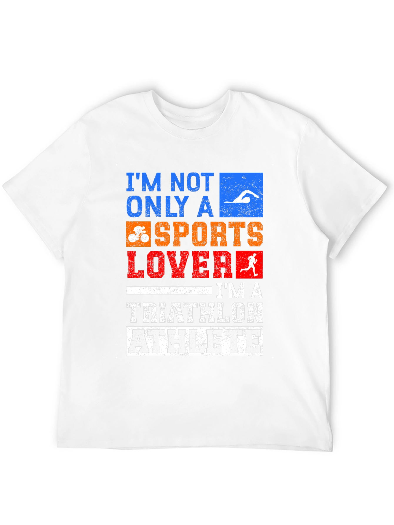 Triathlon Athlete T-Shirt - Sports Lover Design