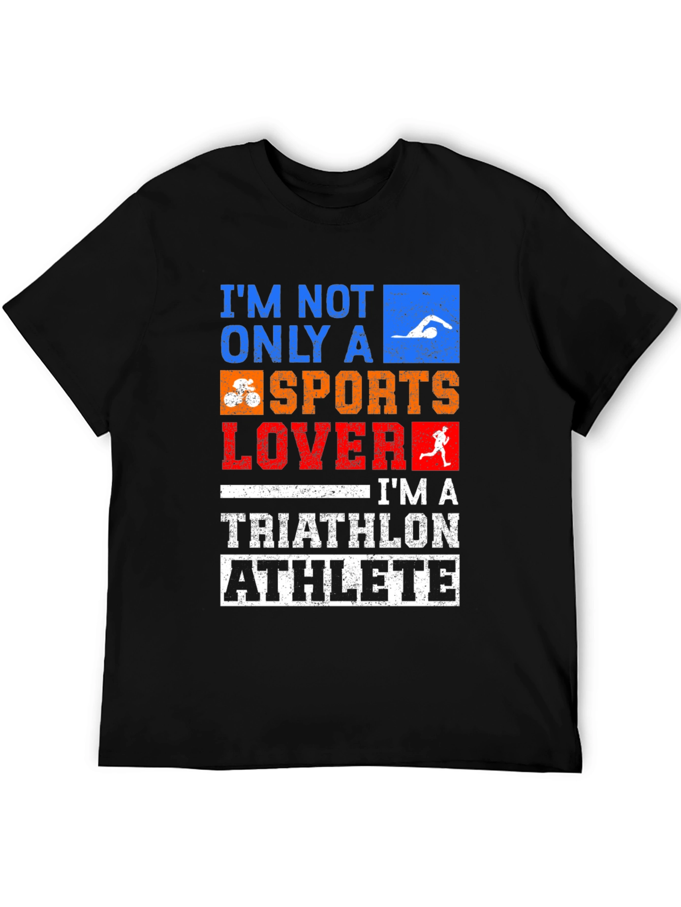 Triathlon Athlete T-Shirt - Sports Lover Design