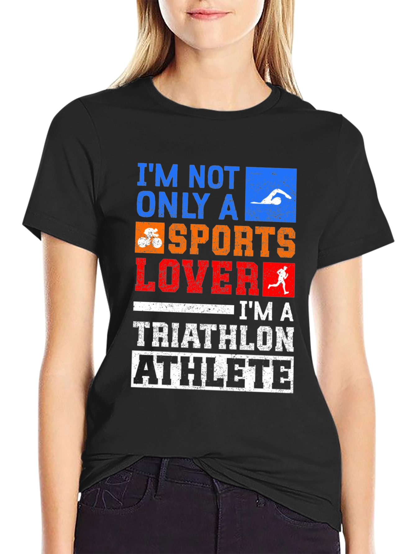 Triathlon Athlete T-Shirt - Sports Lover Design