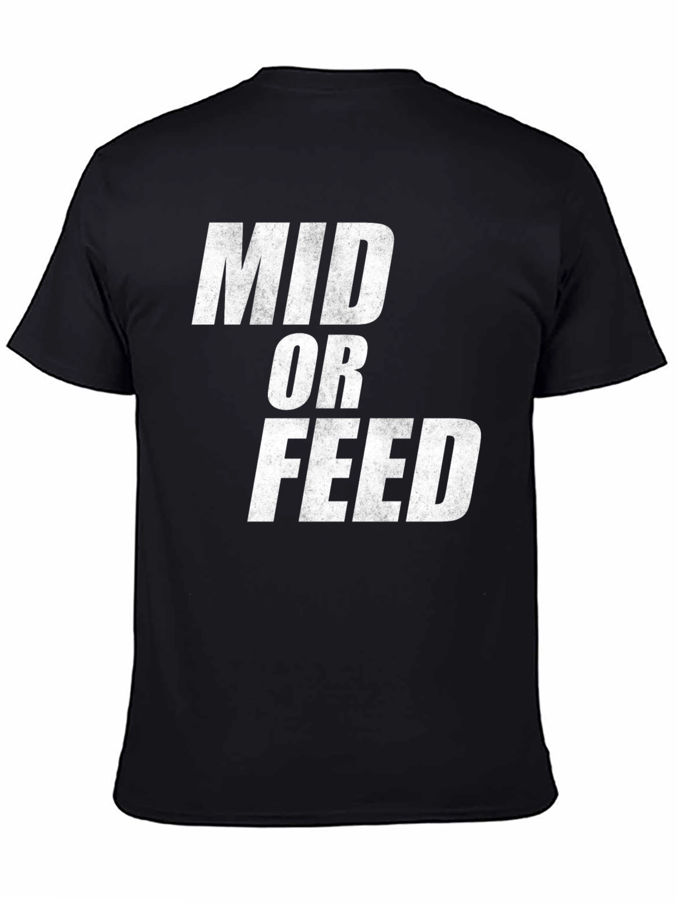 Mid or Feed Black Graphic Tee