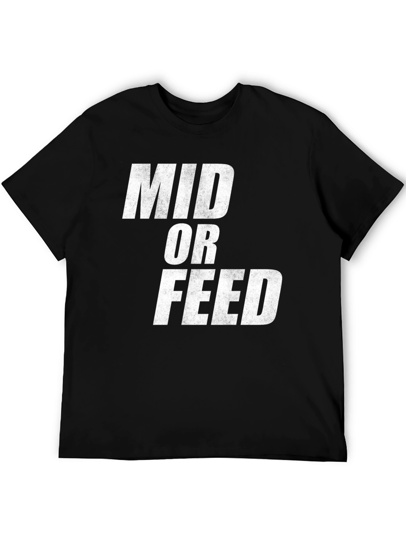 Mid or Feed Black Graphic Tee