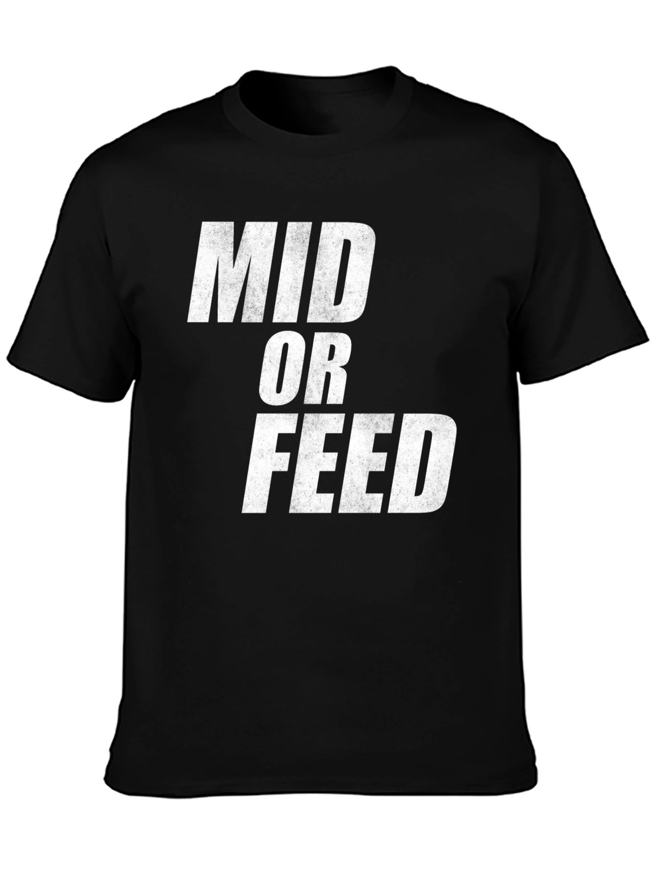 Mid or Feed Black Graphic Tee