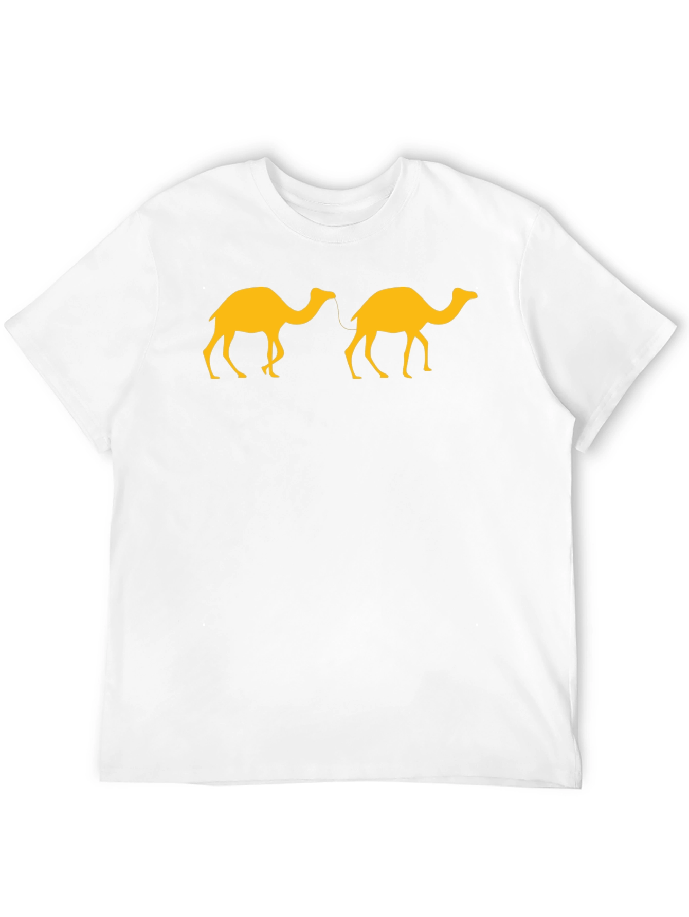 Two Camels Graphic Tee - Black Casual T-Shirt