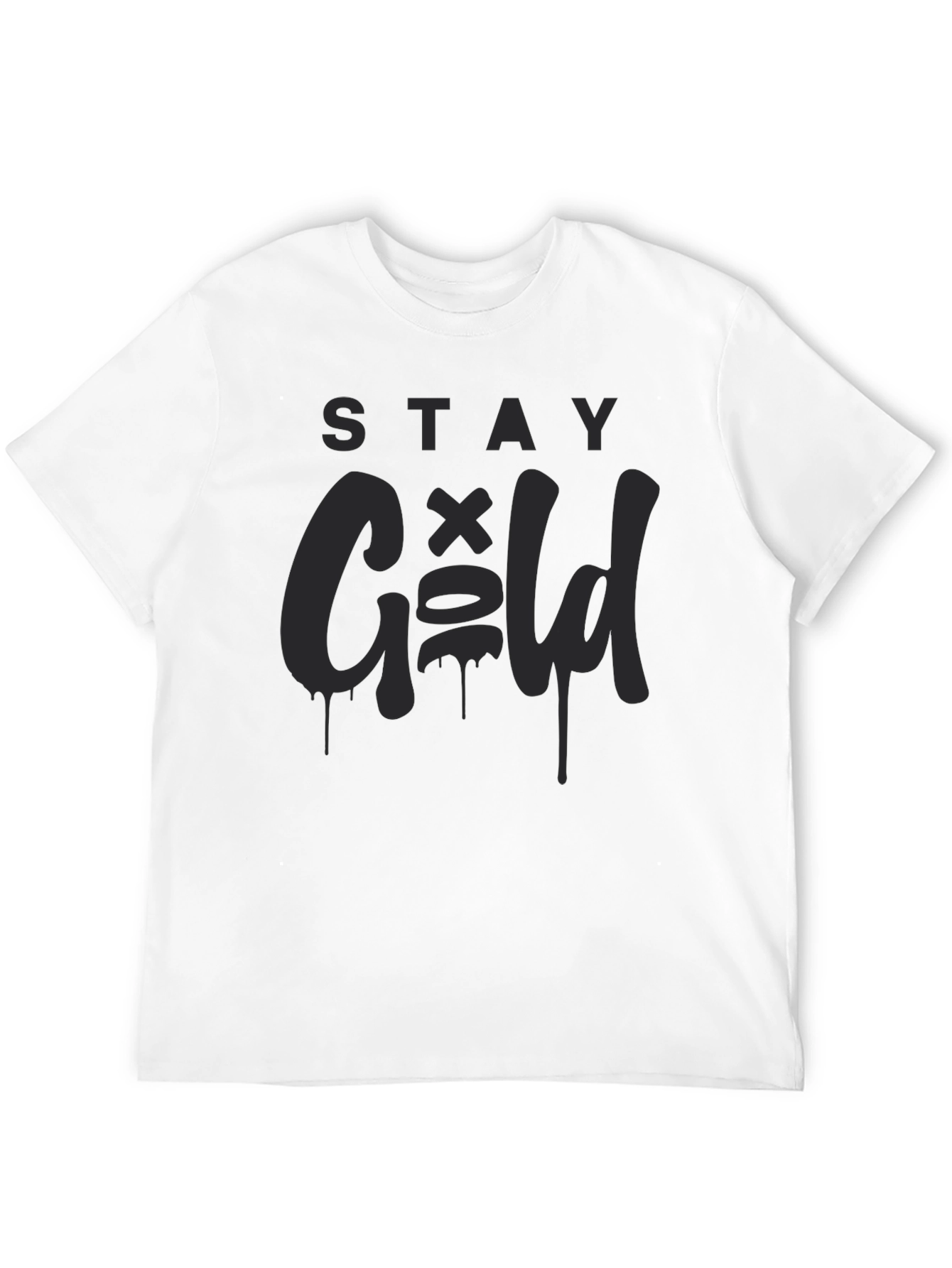 Stay Gold Black Graphic Tee