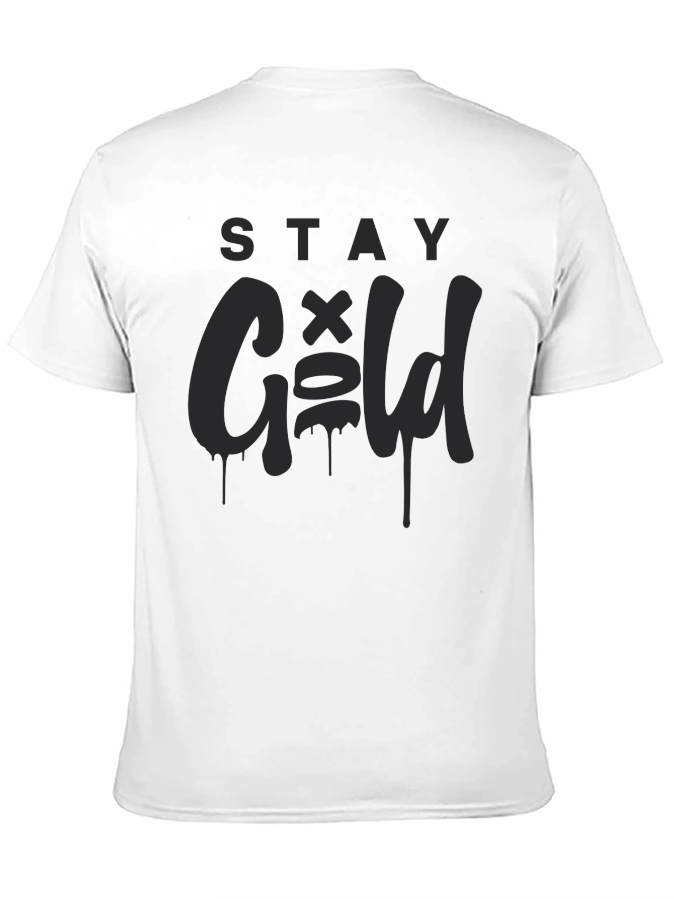 Stay Gold Black Graphic Tee