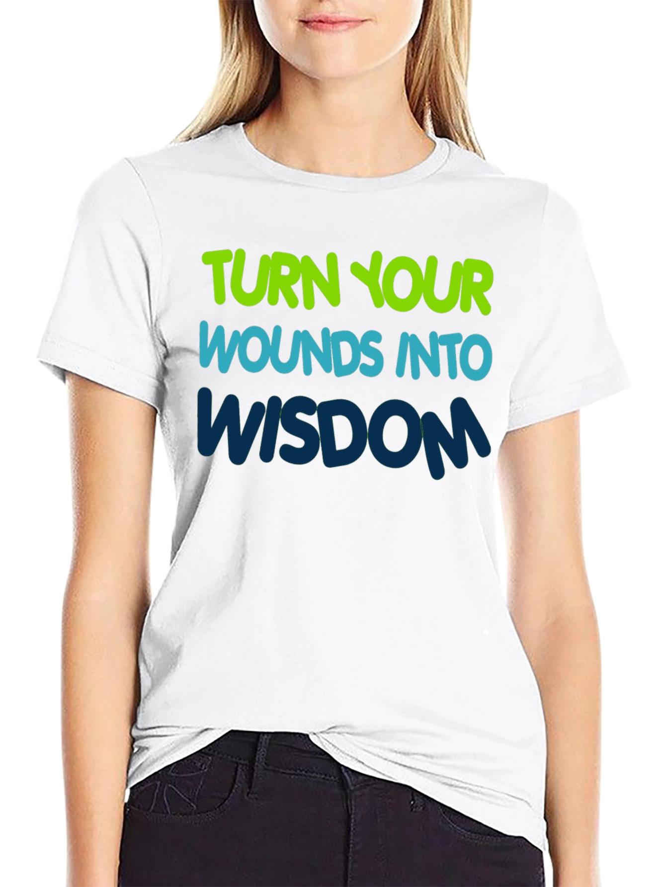 Inspirational Graphic Tee - Turn Wounds Into Wisdom