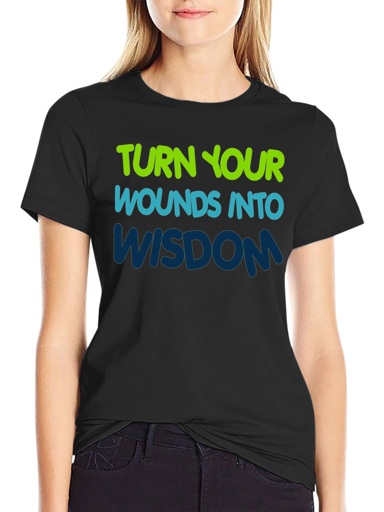 Inspirational Graphic Tee - Turn Wounds Into Wisdom