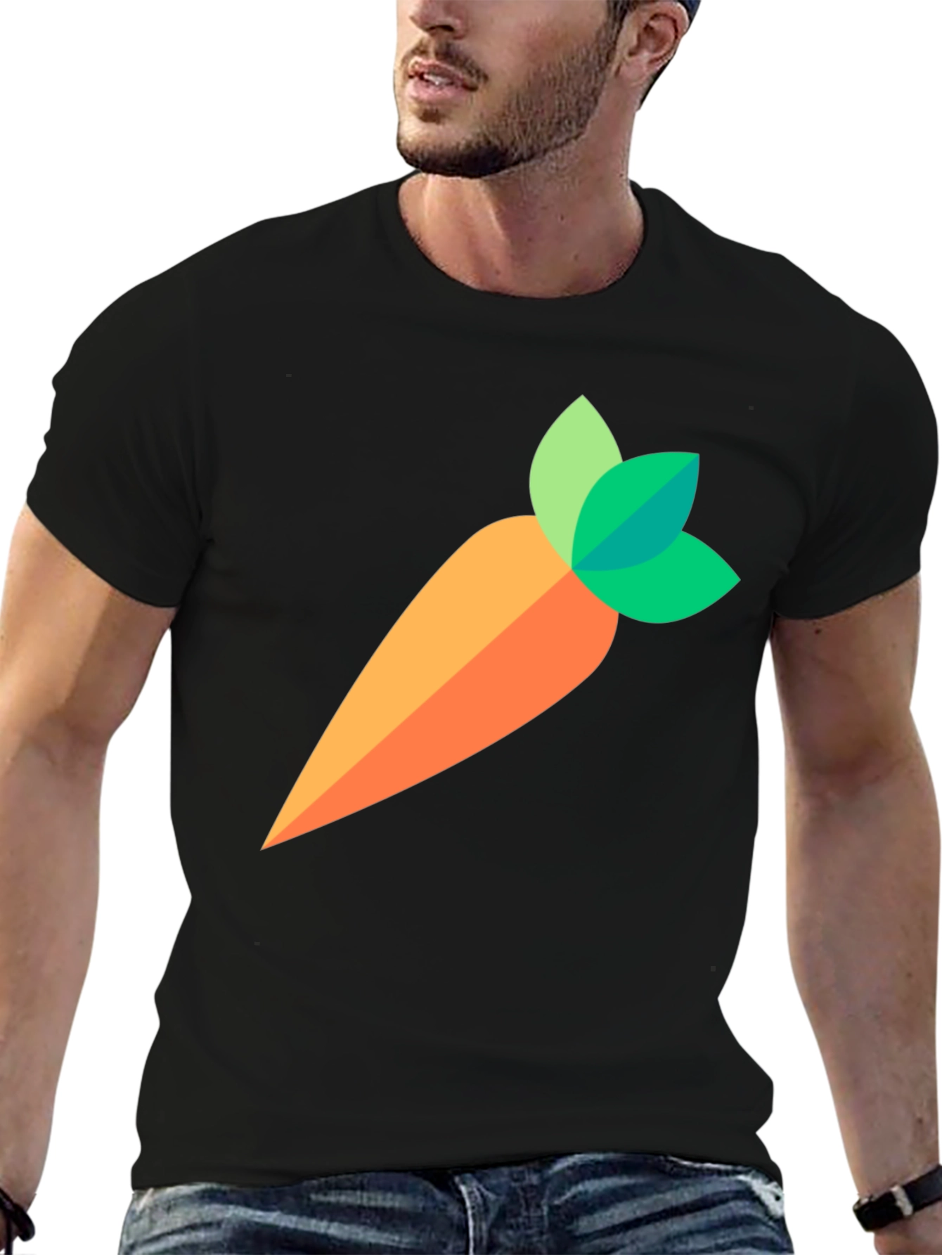 Carrot Graphic Tee - Casual Comfort