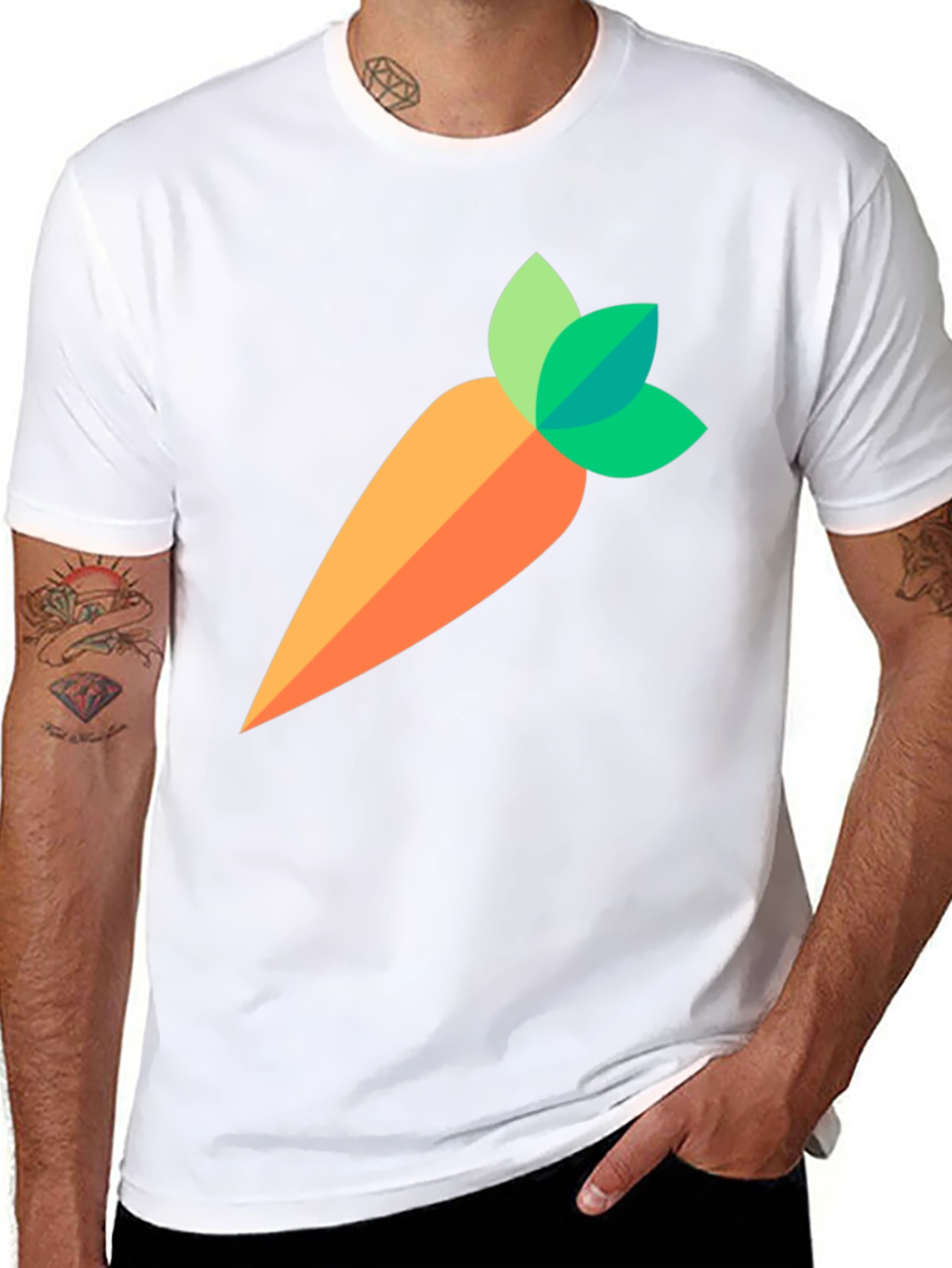 Carrot Graphic Tee - Casual Comfort