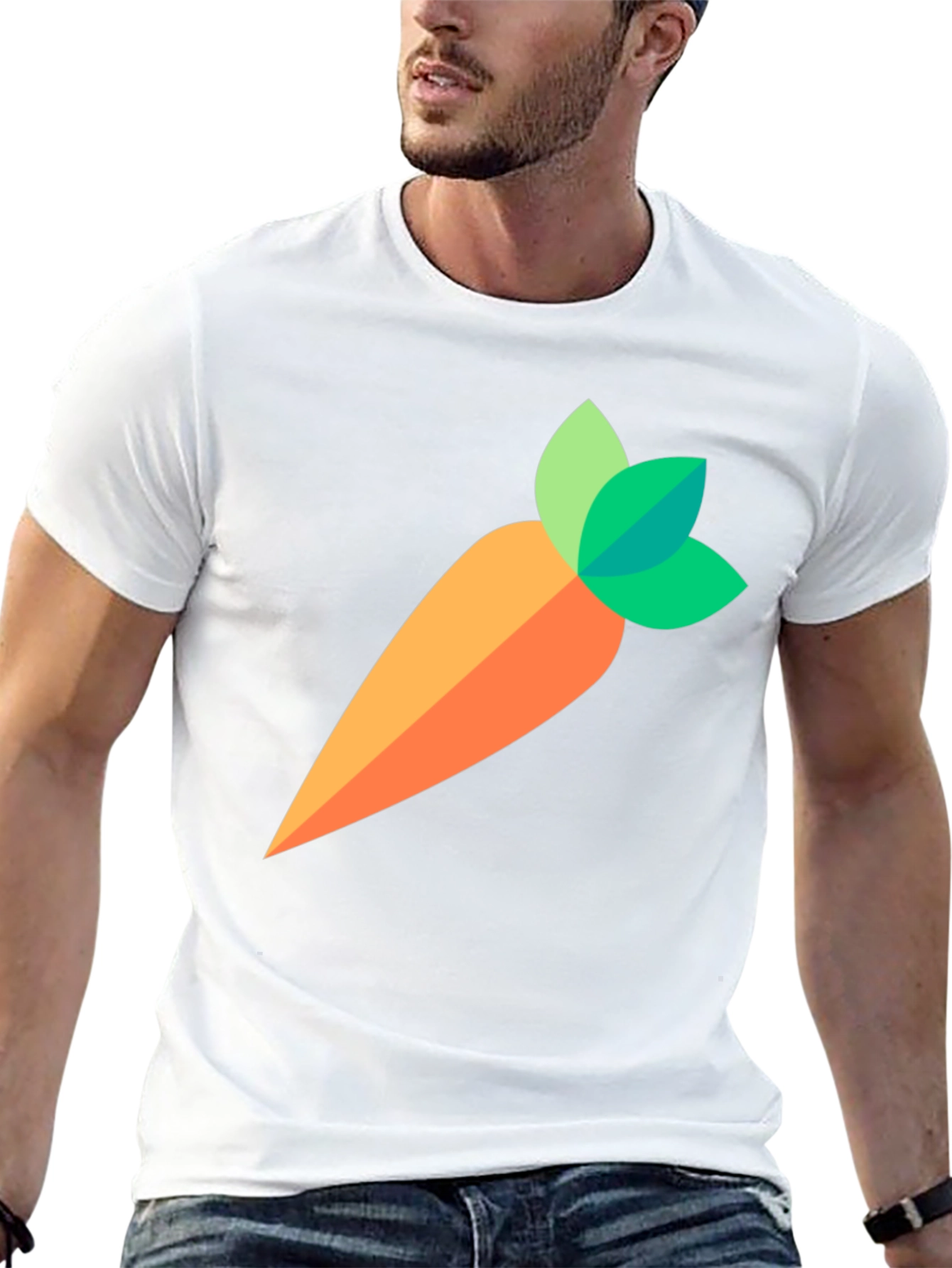 Carrot Graphic Tee - Casual Comfort