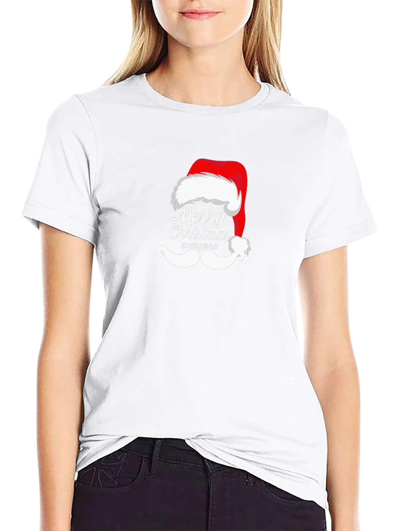 Festive Christmas Santa Hat T-Shirt