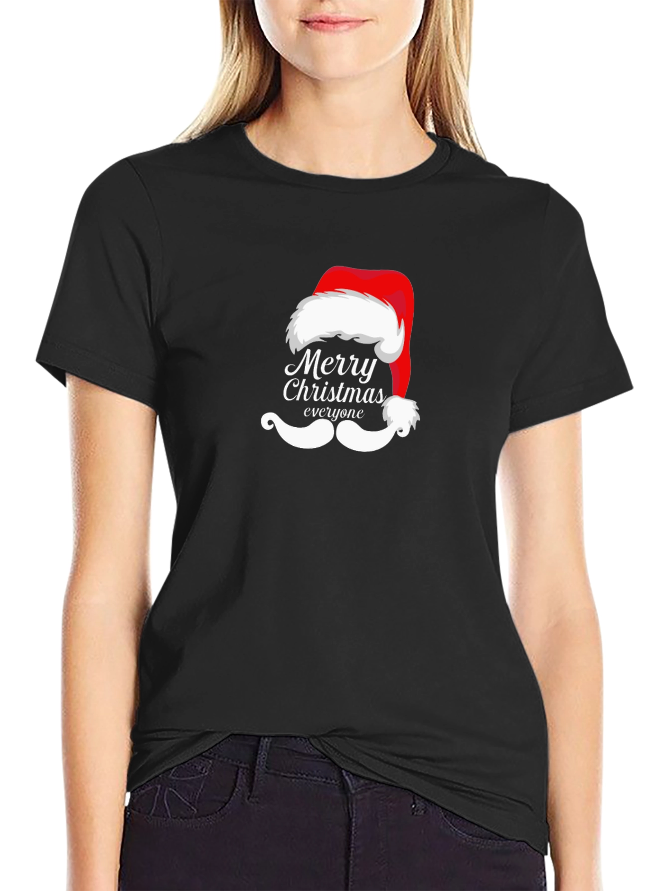 Festive Christmas Santa Hat T-Shirt