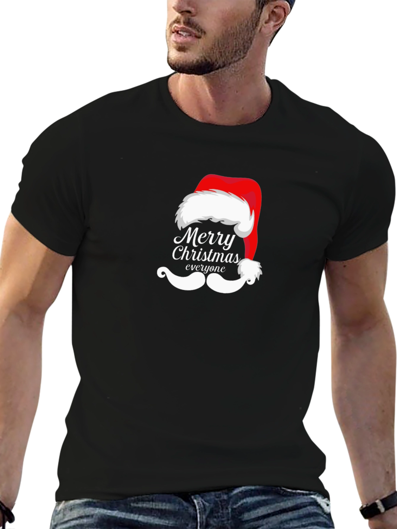 Festive Christmas Santa Hat T-Shirt