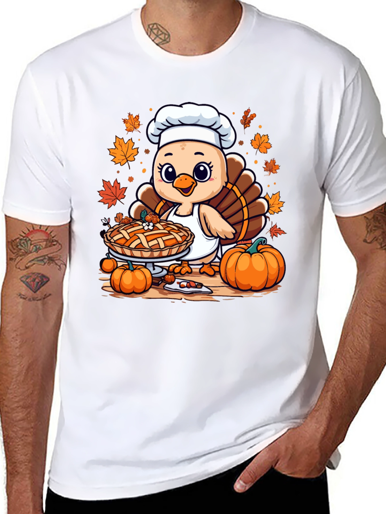 Thanksgiving Turkey Chef T-Shirt