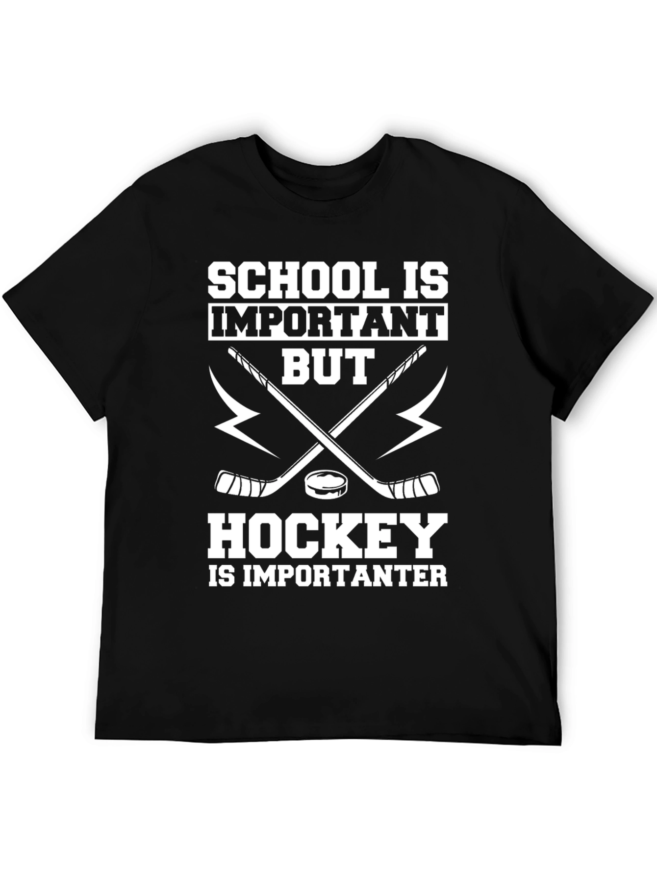 School vs. Hockey Funny T-Shirt