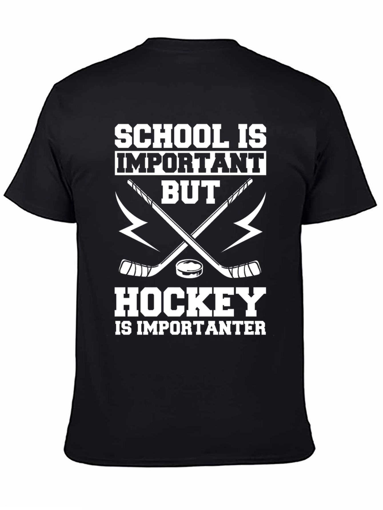 School vs. Hockey Funny T-Shirt