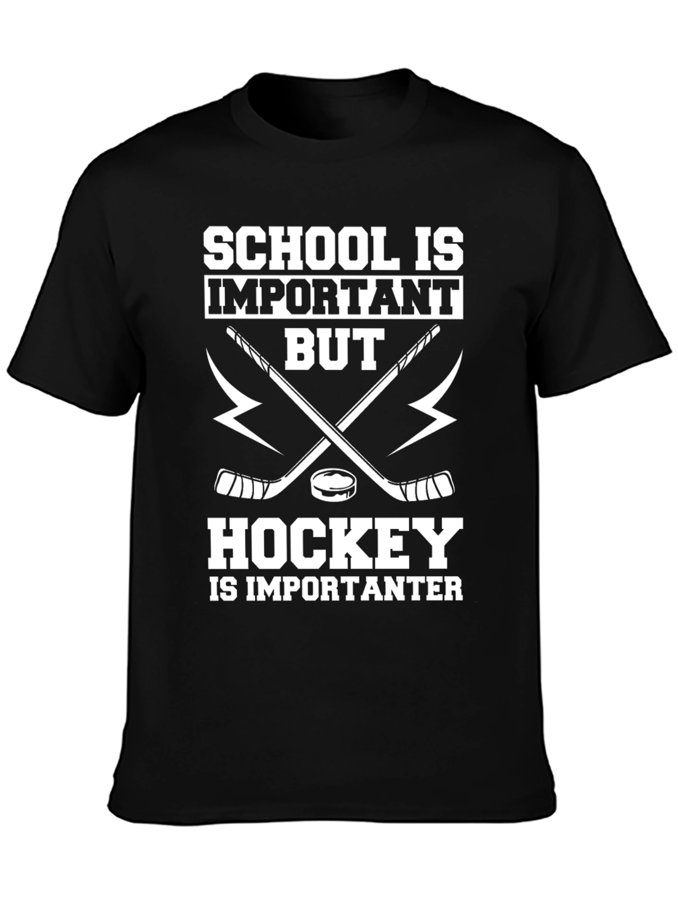 School vs. Hockey Funny T-Shirt