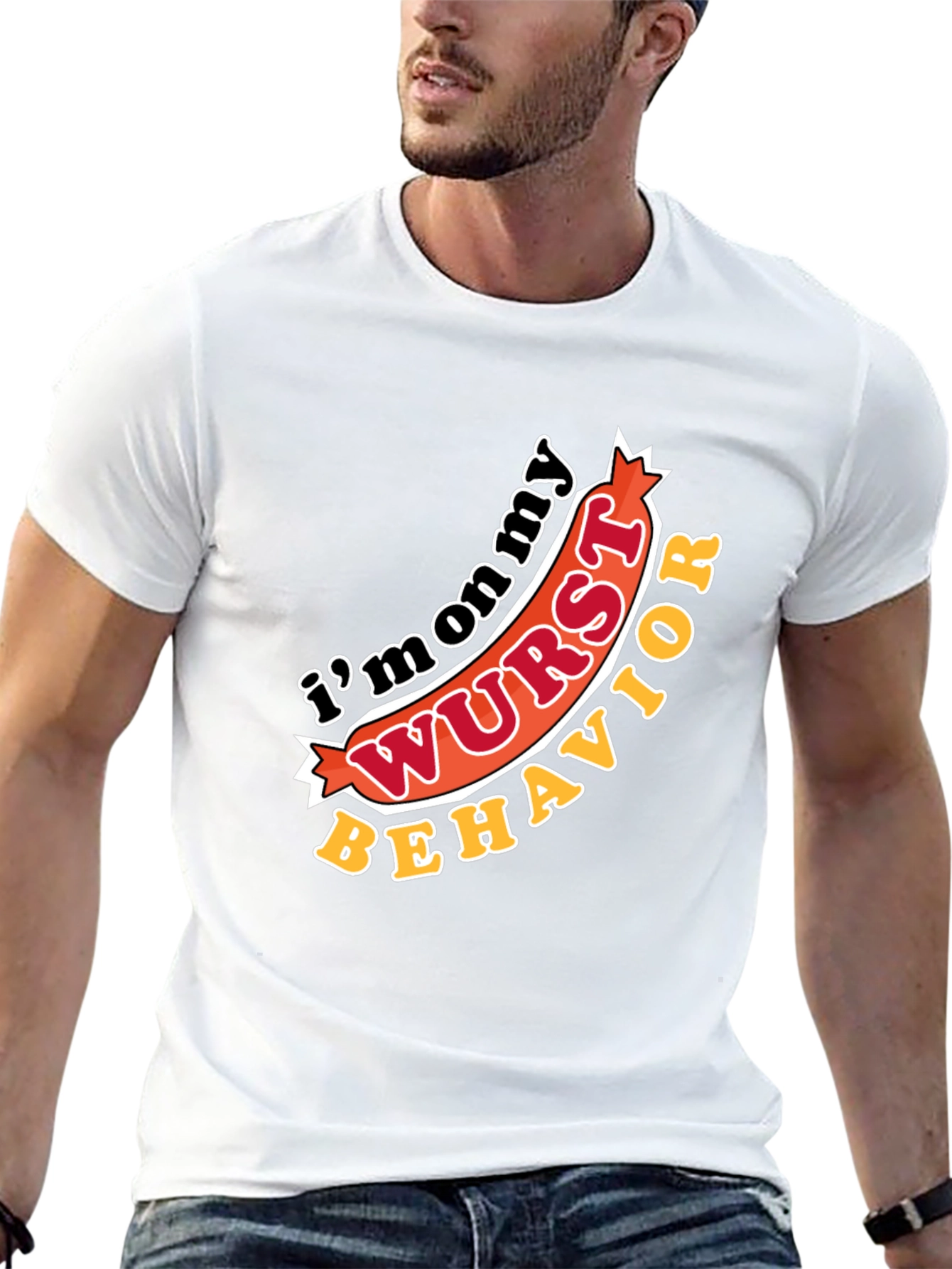 Funny Im on my Wurst Behavior Graphic T-Shirt