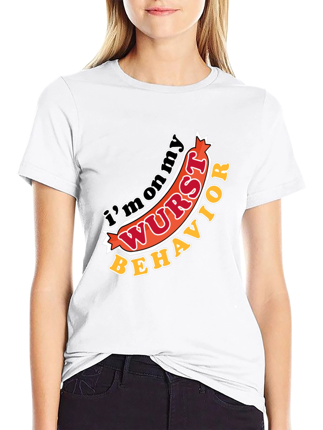 Funny Im on my Wurst Behavior Graphic T-Shirt