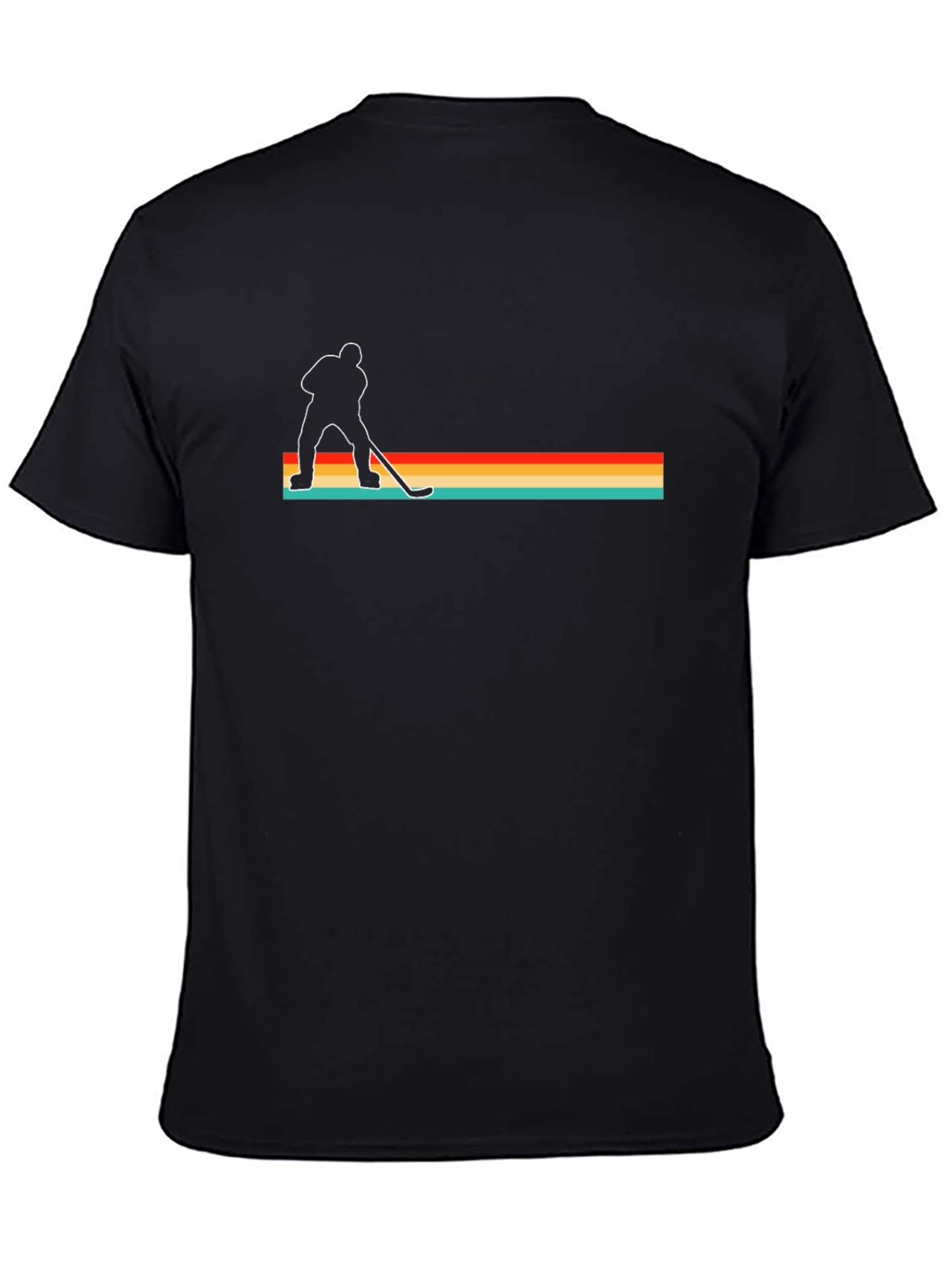 Retro Hockey Player Graphic T-Shirt