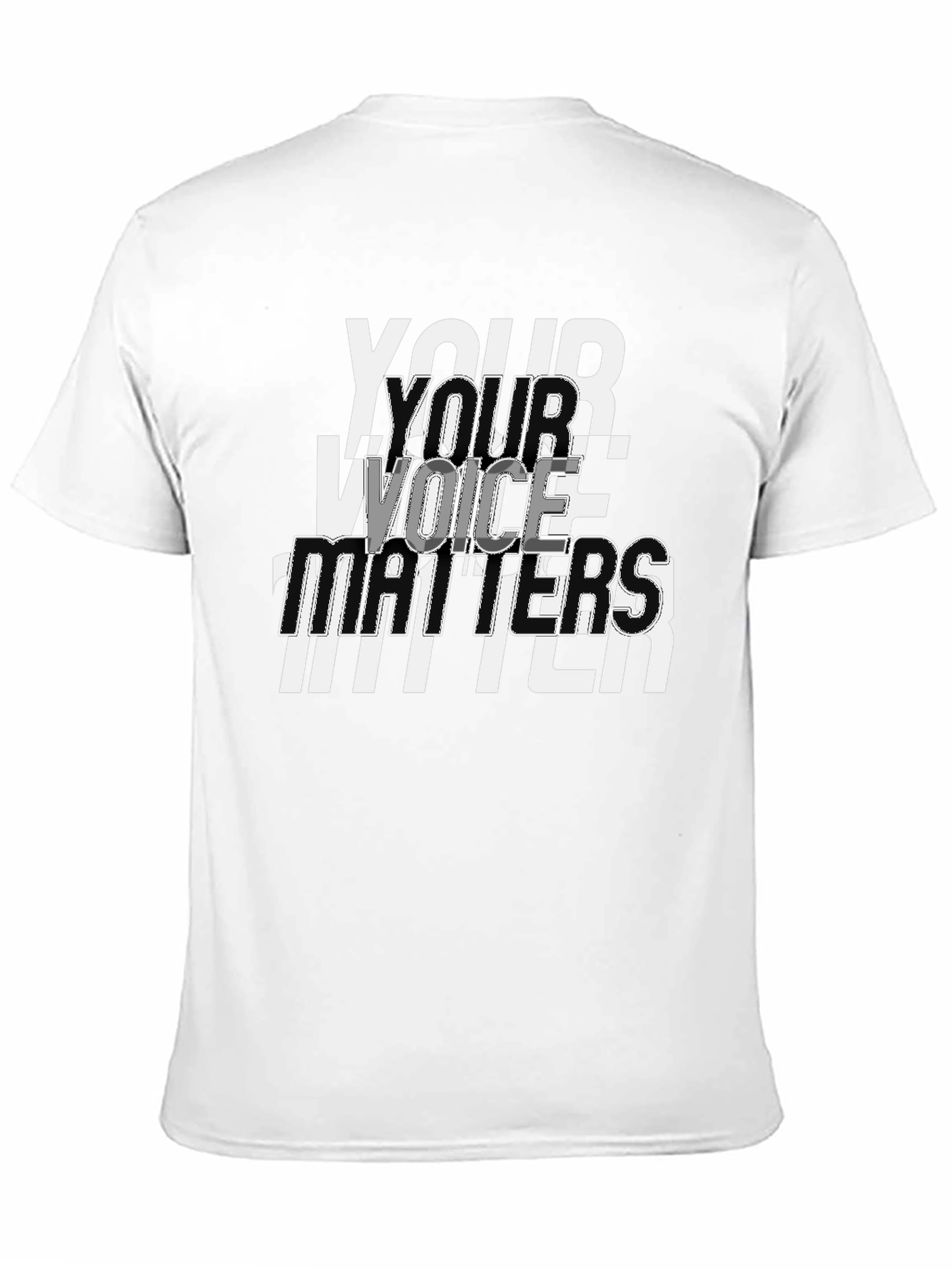 Your Voice Matters Graphic Tee - Black