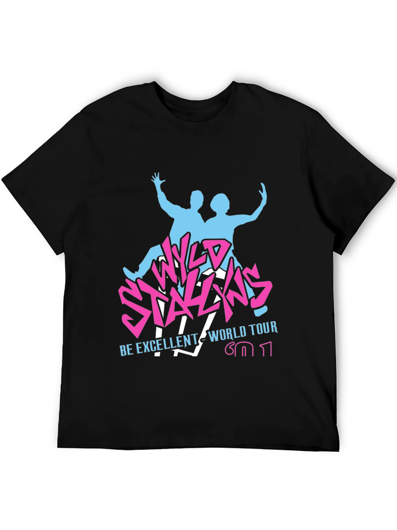 Wyld Stallyns World Tour Black T-Shirt
