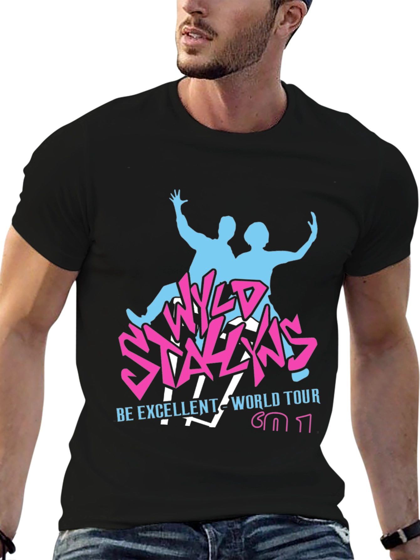 Wyld Stallyns World Tour Black T-Shirt