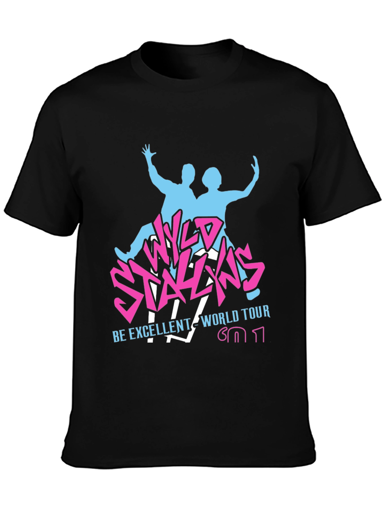 Wyld Stallyns World Tour Black T-Shirt