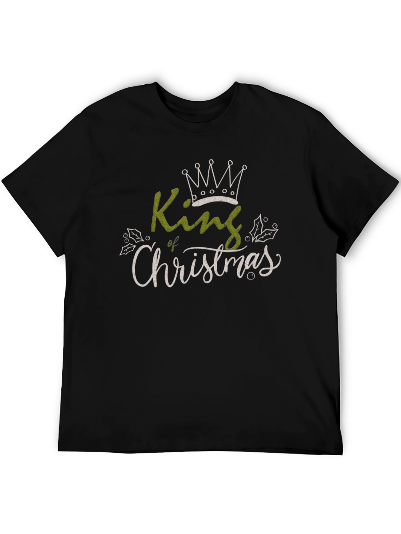 King of Christmas Black Graphic Tee