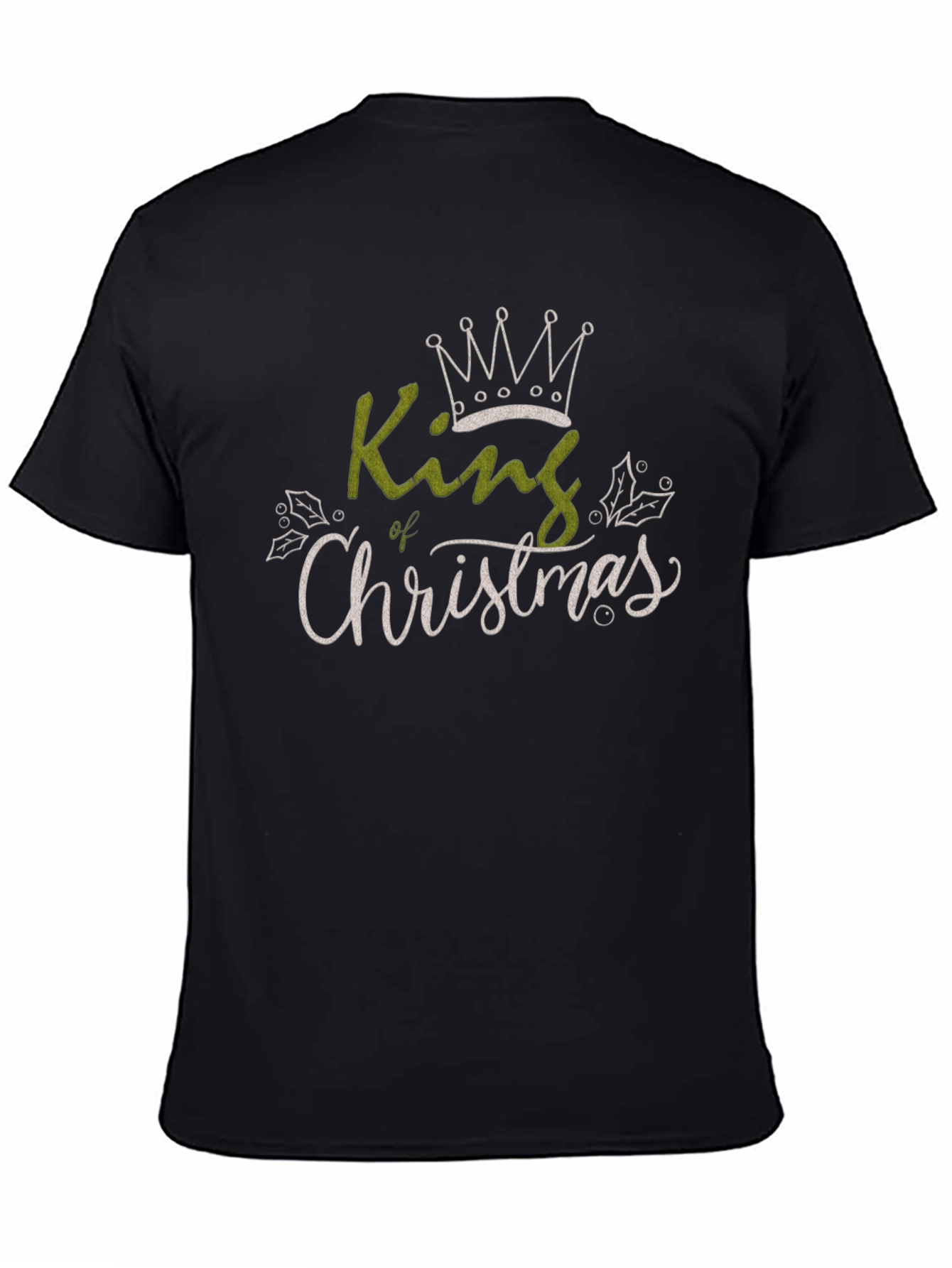 King of Christmas Black Graphic Tee