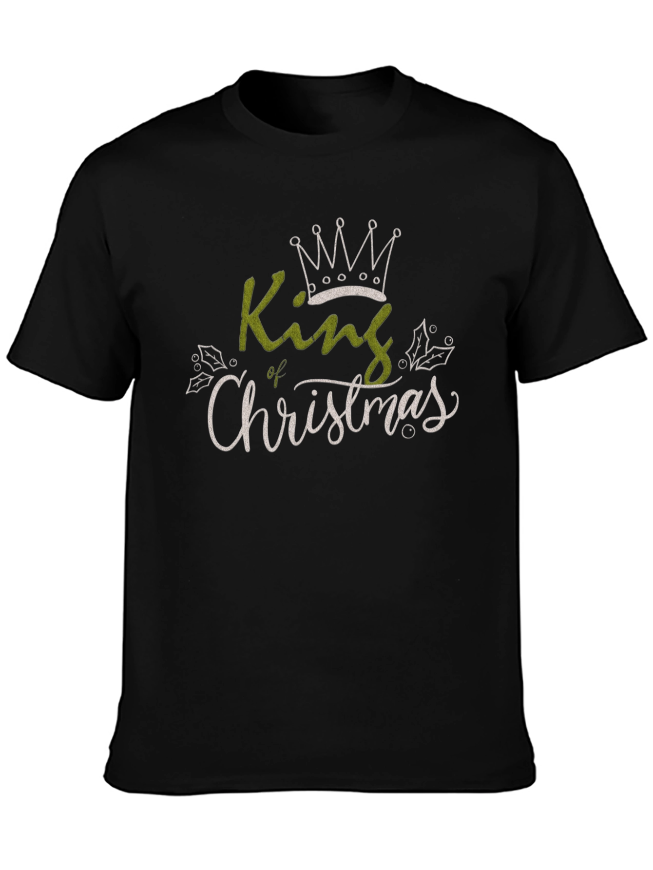 King of Christmas Black Graphic Tee