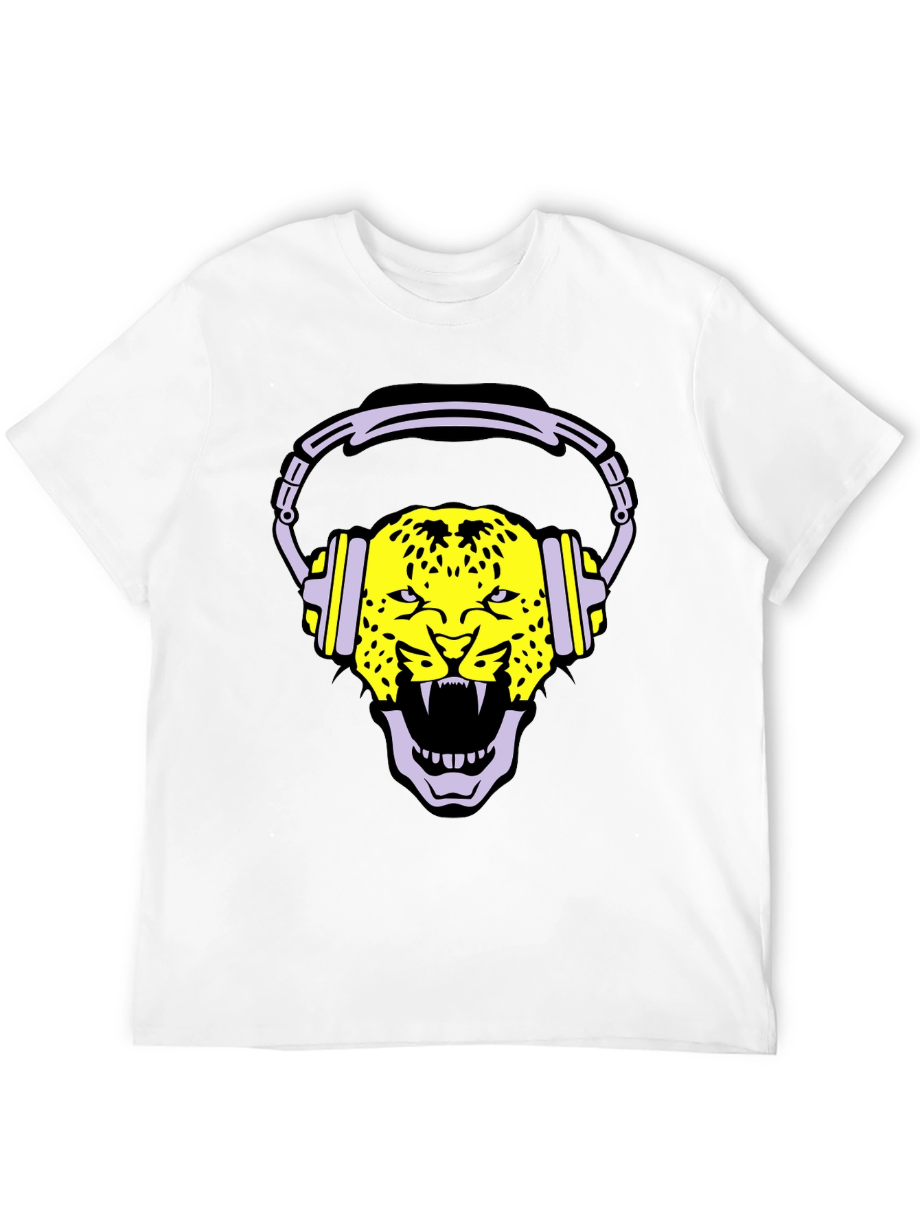 Leopard DJ Graphic Tee - Cool and Unique!