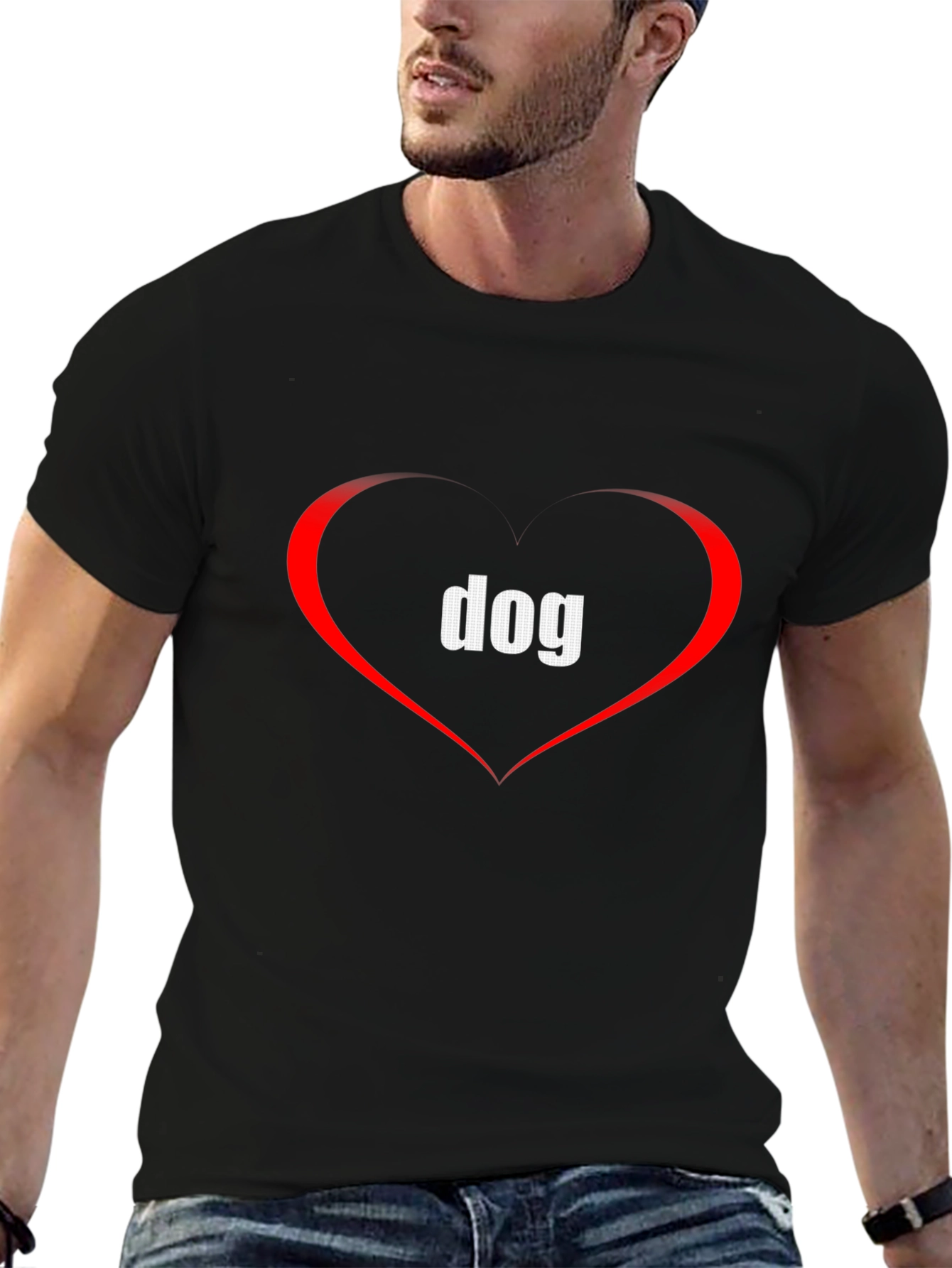 I Love Dogs T-Shirt - Heart Graphic Tee