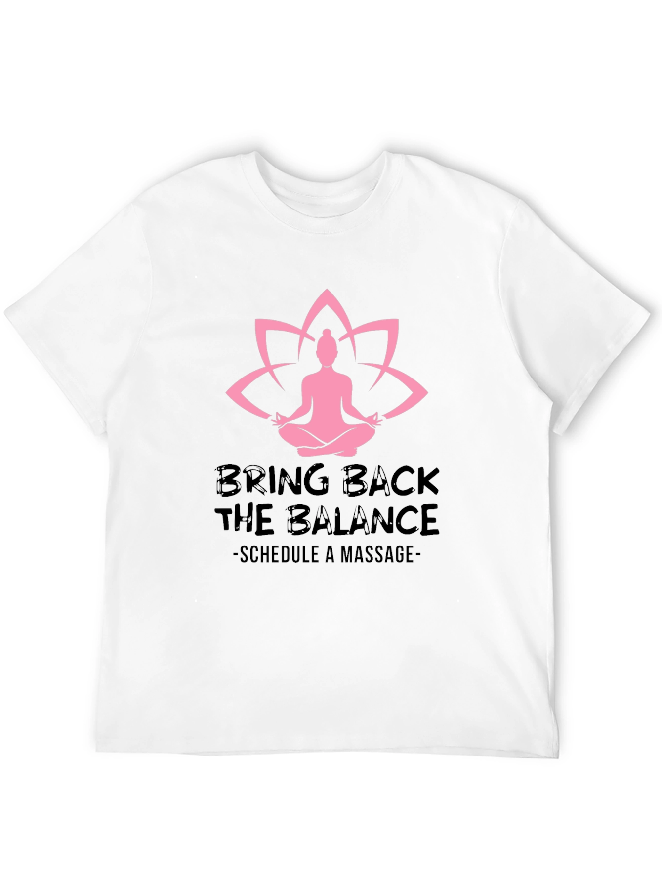 Balance Massage Black Graphic Tee