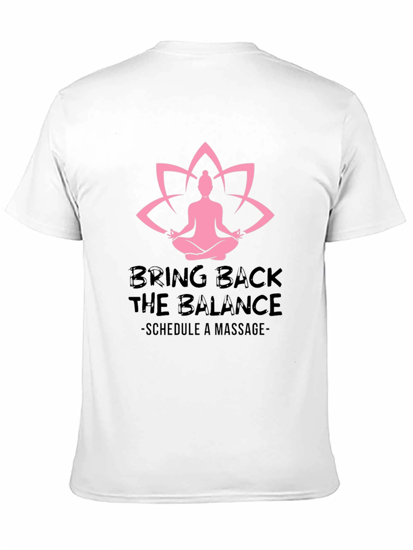 Balance Massage Black Graphic Tee