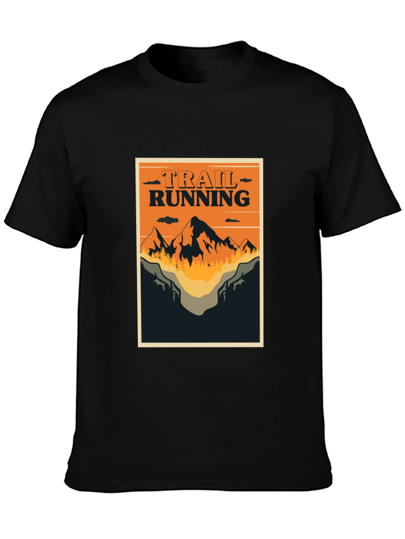 Trail Running Graphic Tee - Outdoor Adventure Shirt