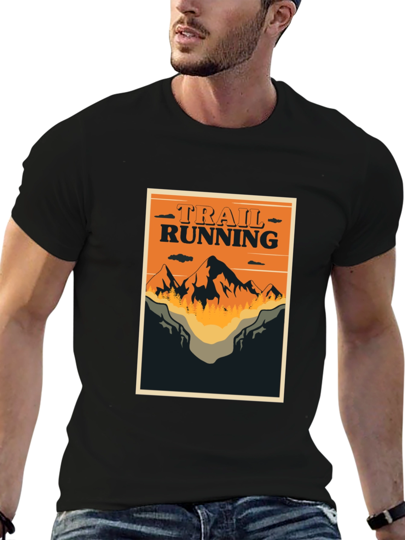 Trail Running Graphic Tee - Outdoor Adventure Shirt