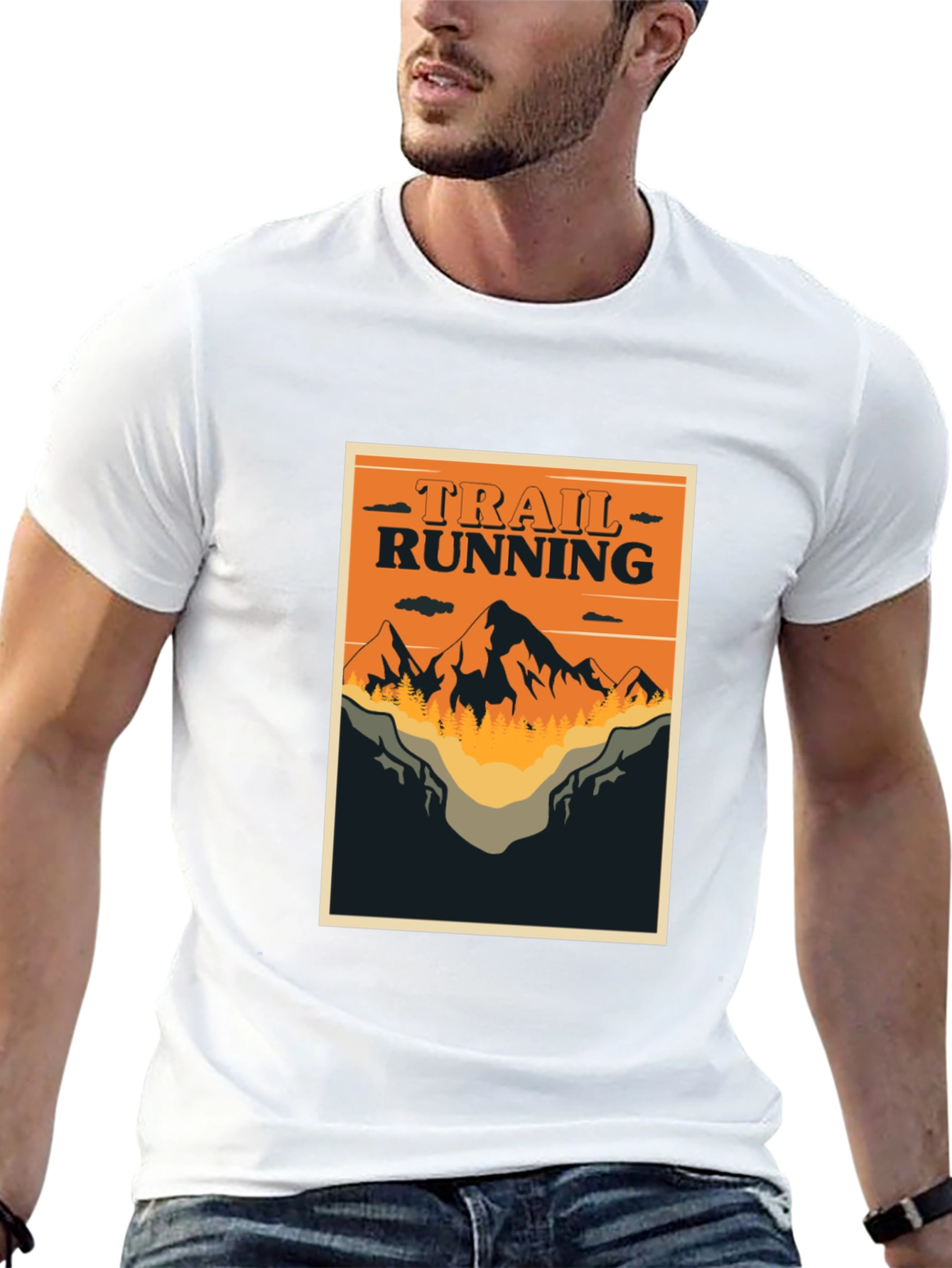 Trail Running Graphic Tee - Outdoor Adventure Shirt