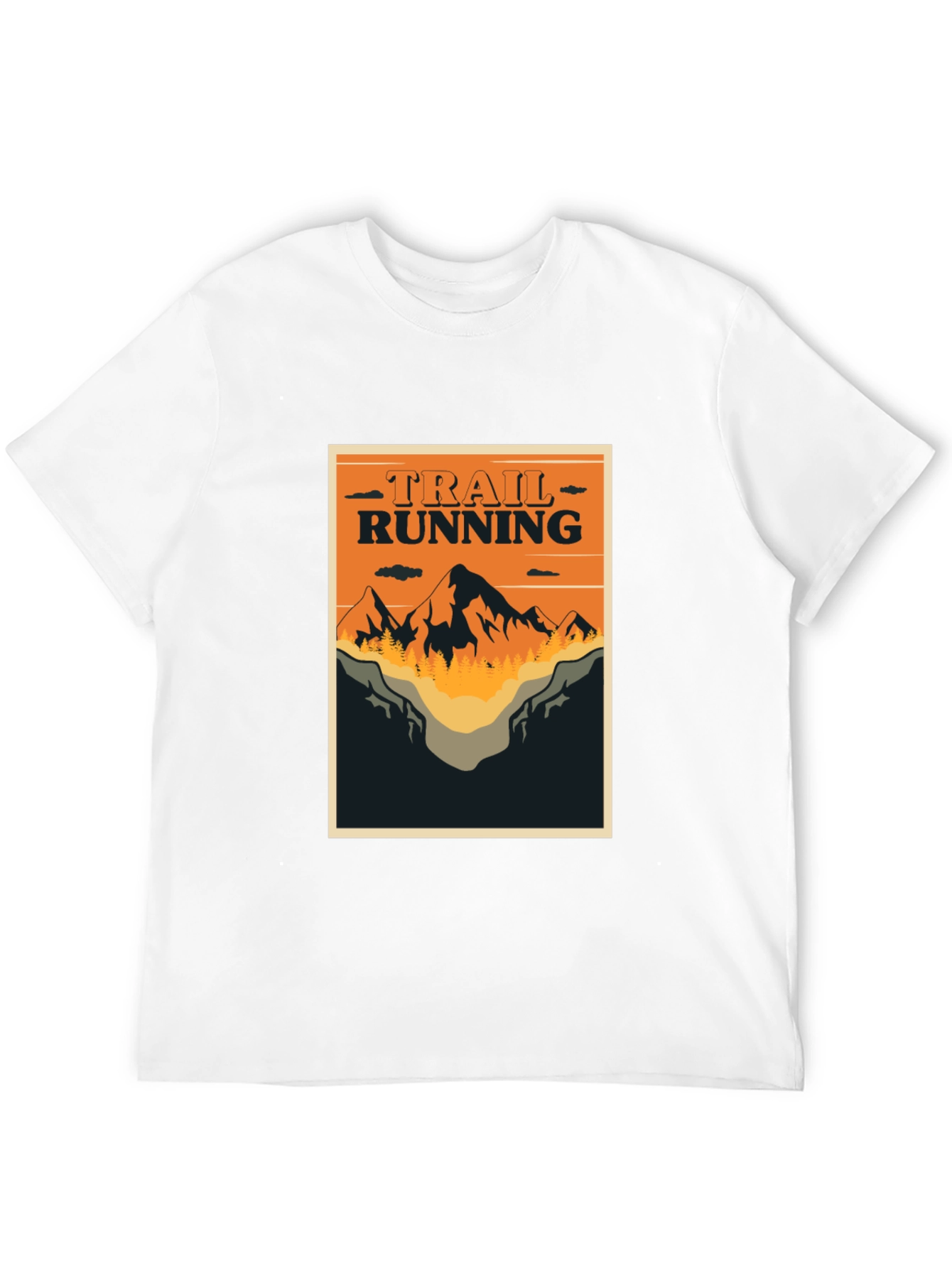 Trail Running Graphic Tee - Outdoor Adventure Shirt