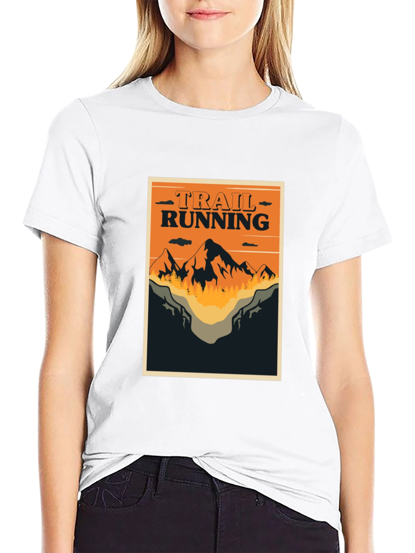 Trail Running Graphic Tee - Outdoor Adventure Shirt