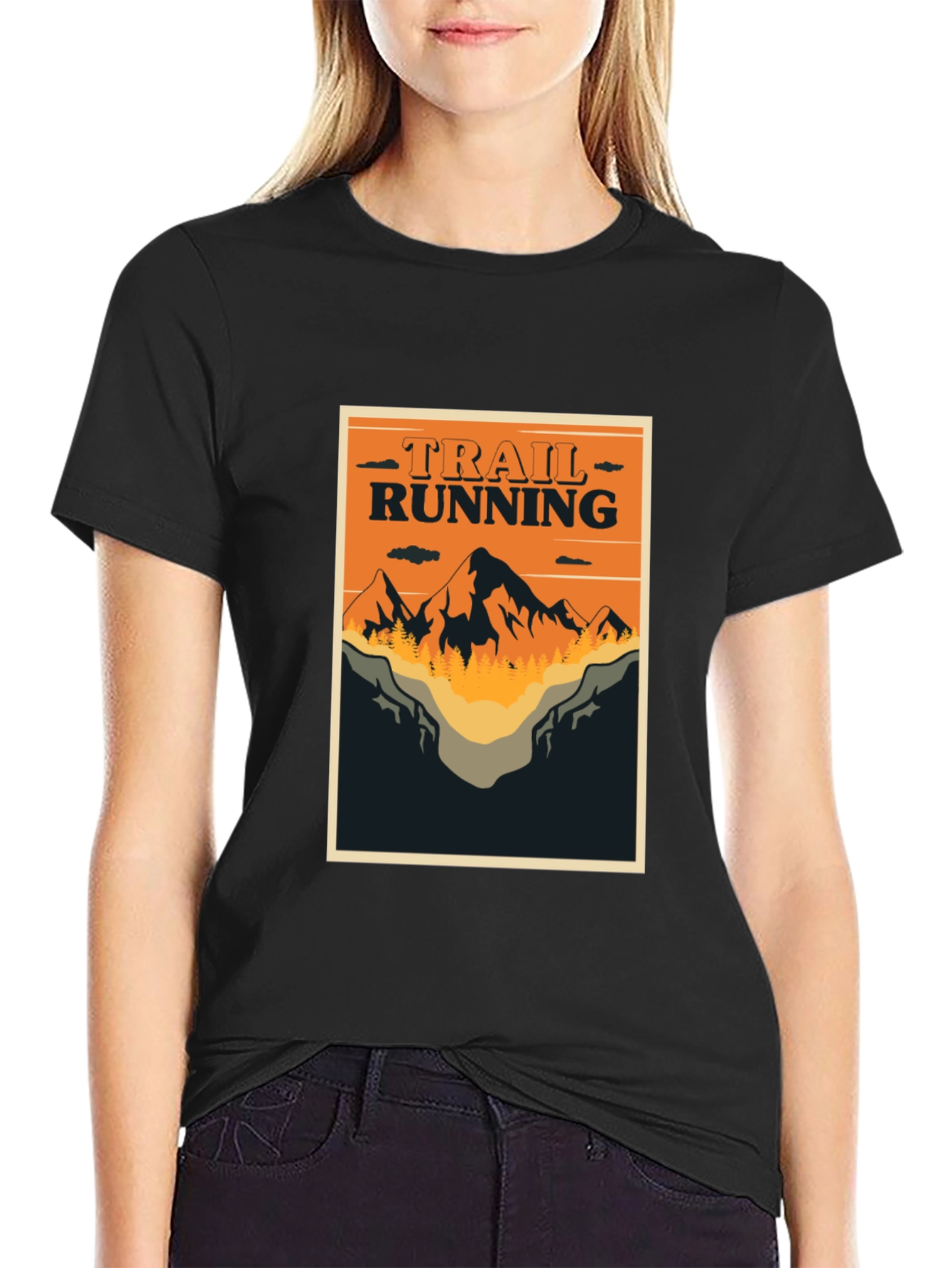 Trail Running Graphic Tee - Outdoor Adventure Shirt