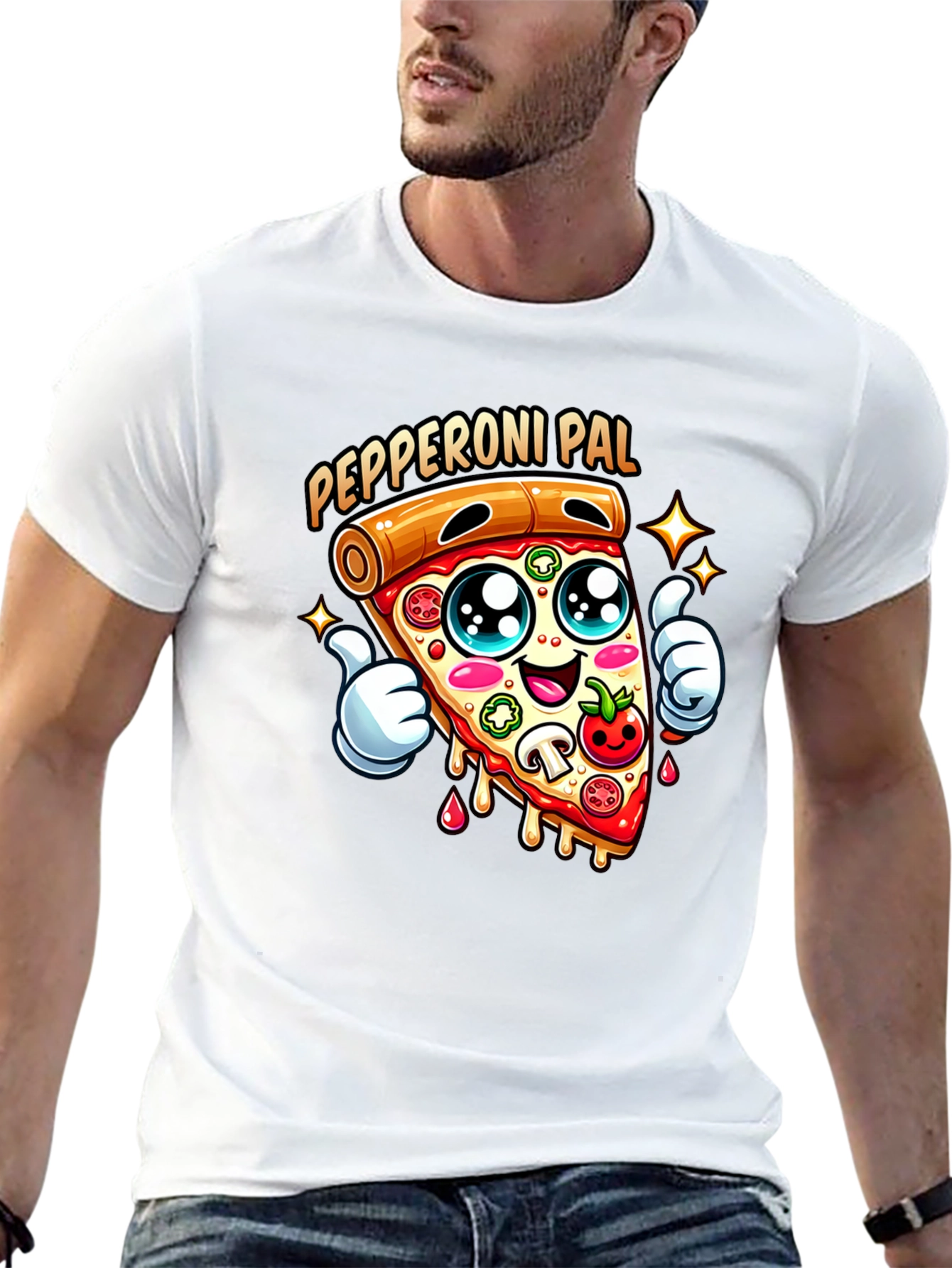 Pepperoni Pal Graphic Tee - Fun Pizza T-Shirt