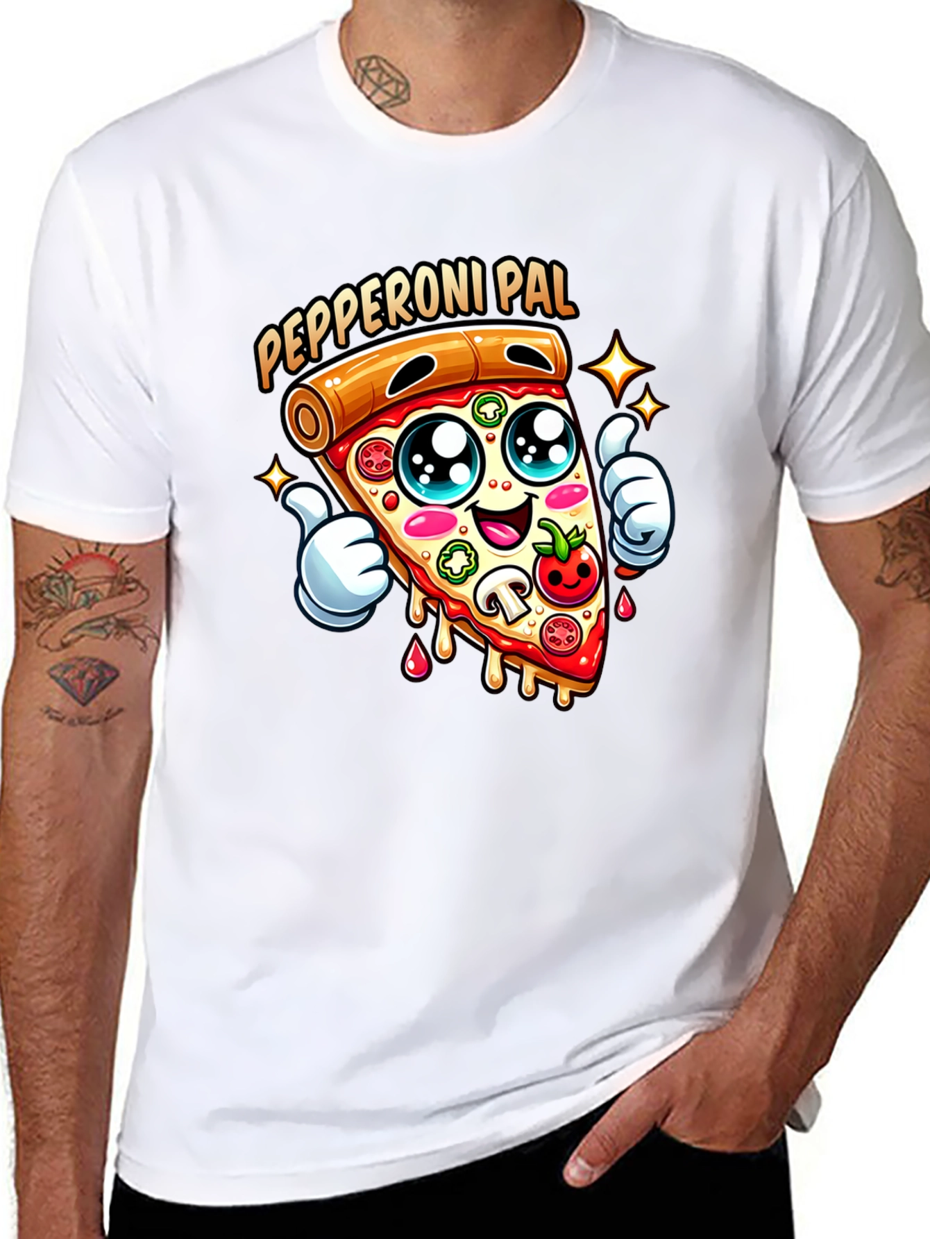 Pepperoni Pal Graphic Tee - Fun Pizza T-Shirt