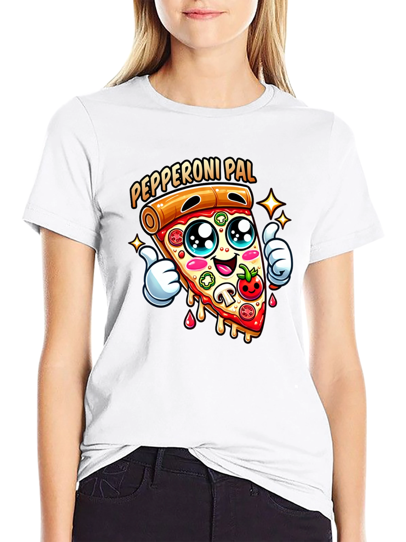 Pepperoni Pal Graphic Tee - Fun Pizza T-Shirt
