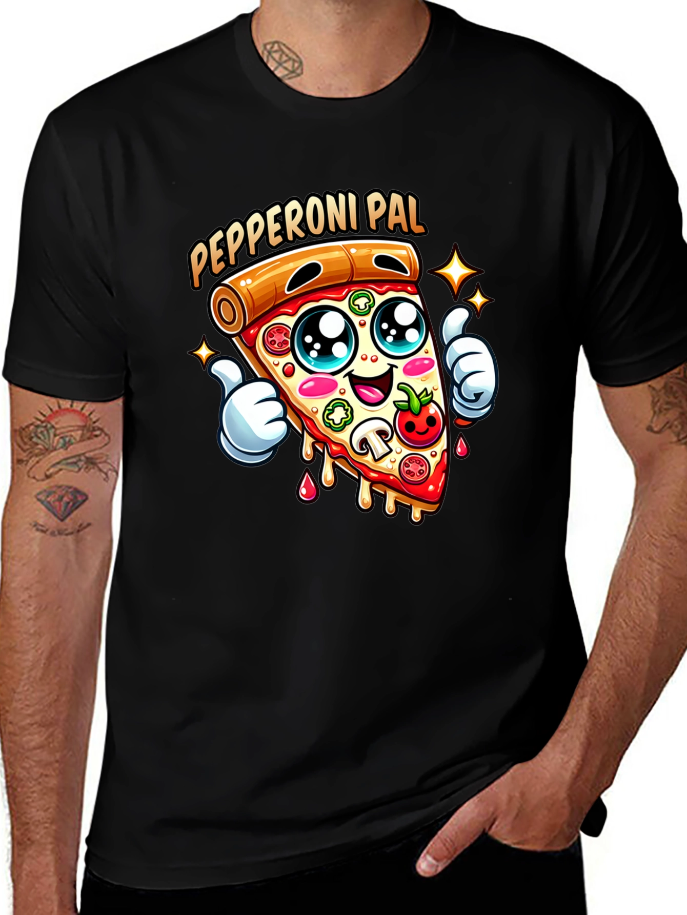 Pepperoni Pal Graphic Tee - Fun Pizza T-Shirt