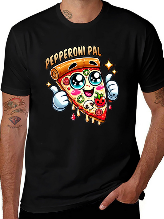Pepperoni Pal Graphic Tee - Fun Pizza T-Shirt
