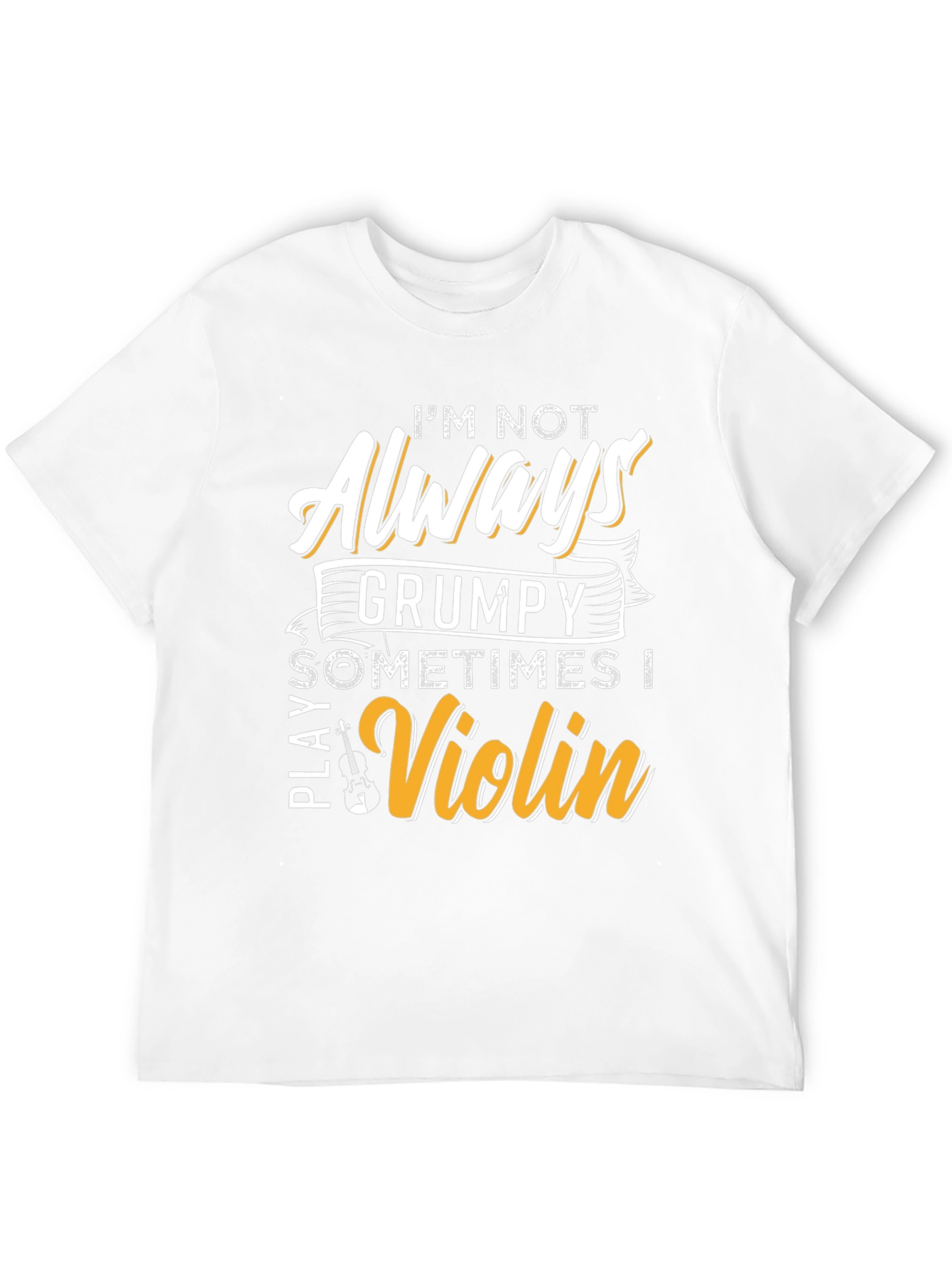 Grumpy Violinist Graphic Tee - Play Your Tune!