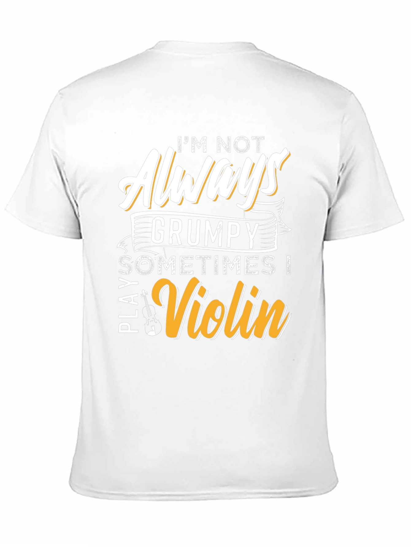 Grumpy Violinist Graphic Tee - Play Your Tune!