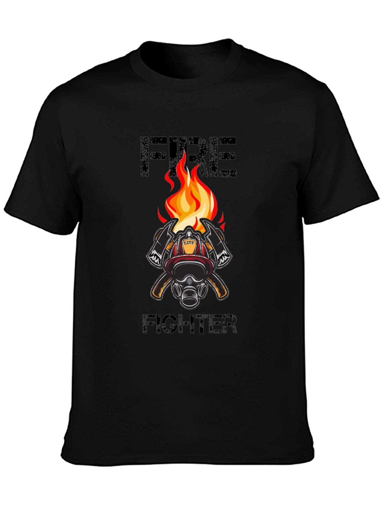 Firefighter Graphic T-Shirt - Black